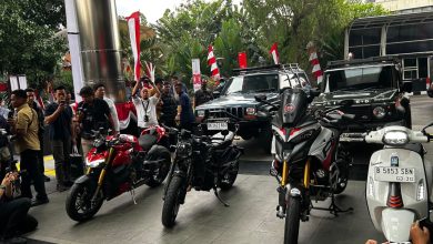 Sejumlah kendaraan Moge dan Mobil milik Immanuel Ebenezer