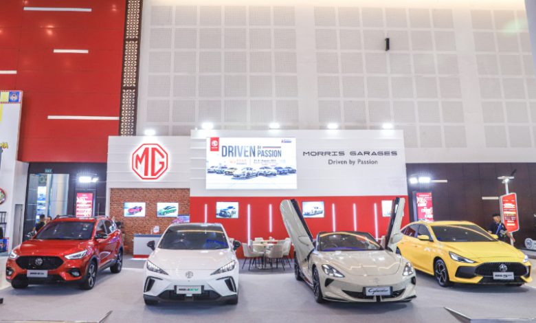 Deretan Mobil MG di pameran GIIAS Surabaya