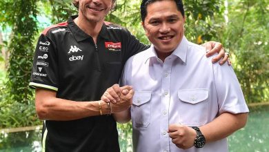 Menpora Erick Thohir bersama Valentino Rossi
