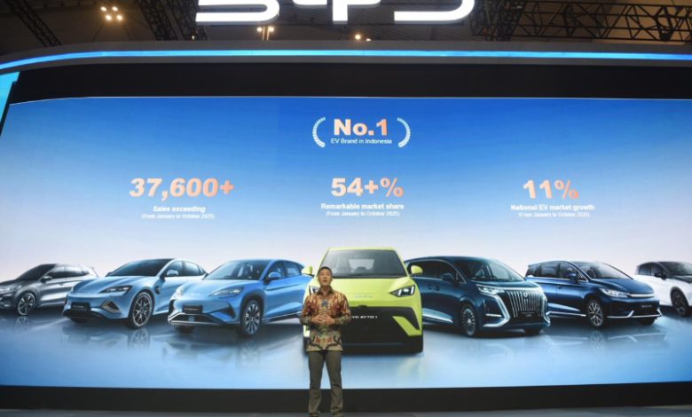 BYD menjadi produsen dengan kontribusi EV di Indonesia