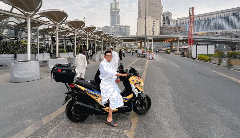 Touring Umroh gunakan Yamah Xmax