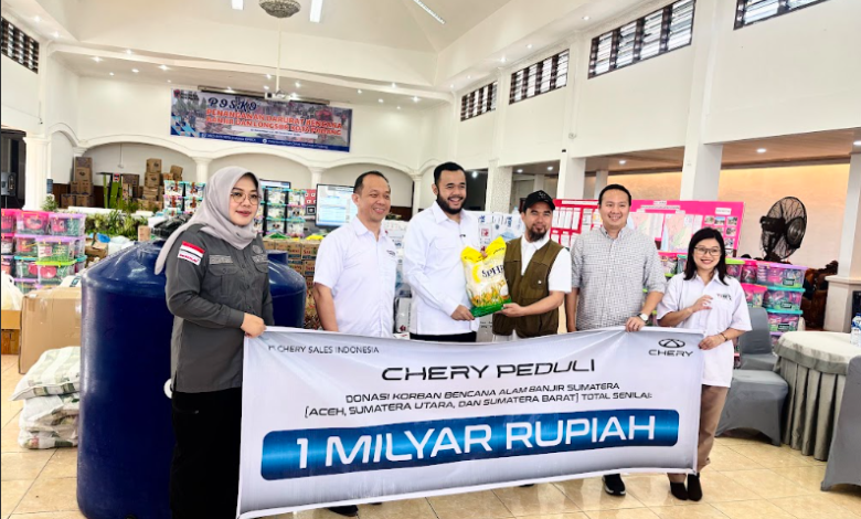 Chery salurkan bantuan banjir Sumatera