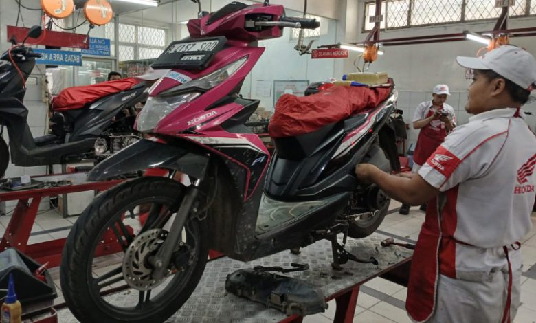 Servis motor matic di wahana