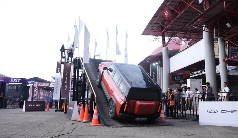 Chery J6T saat libas tanjakan ekstrem